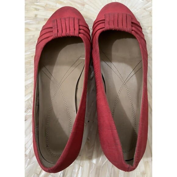 Naturalizer Shoes Slip On Comfort Flat Fabric Pleat Bow 8 M Career Twee Colorful - Picture 2 of 6